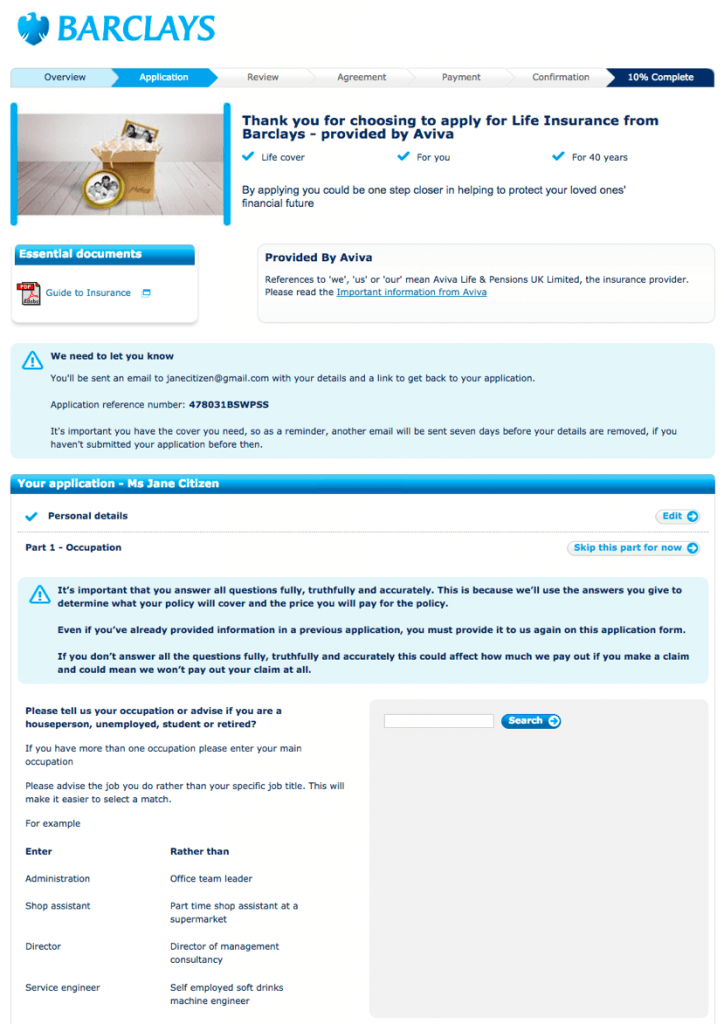 E-commerce checkout optimization: Barclays 