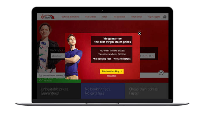 Virgin Trains conversion rate optimisation