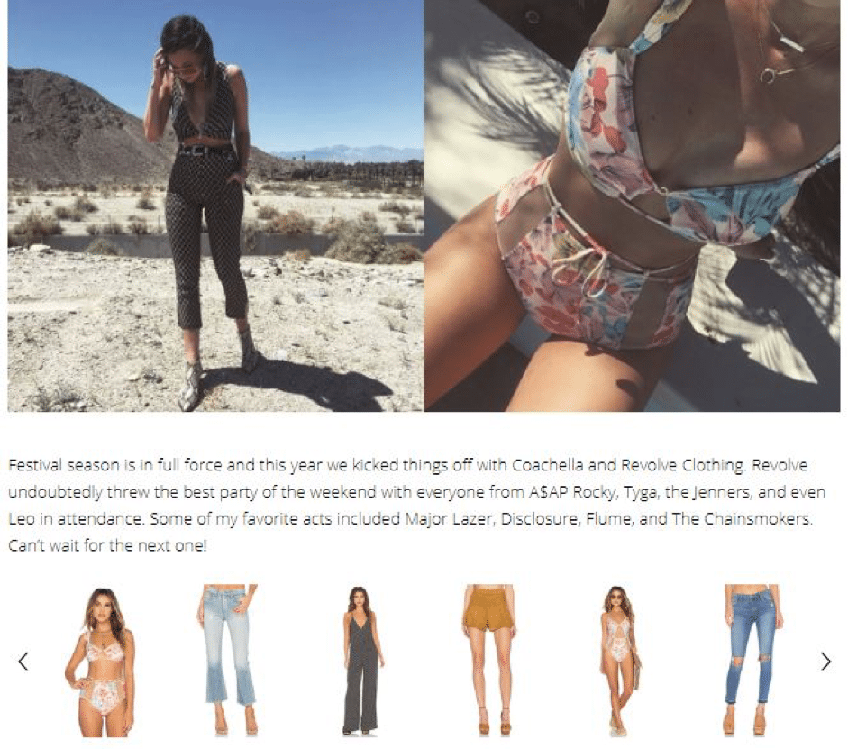 Summer marketing ideas: Revolve at Coachella