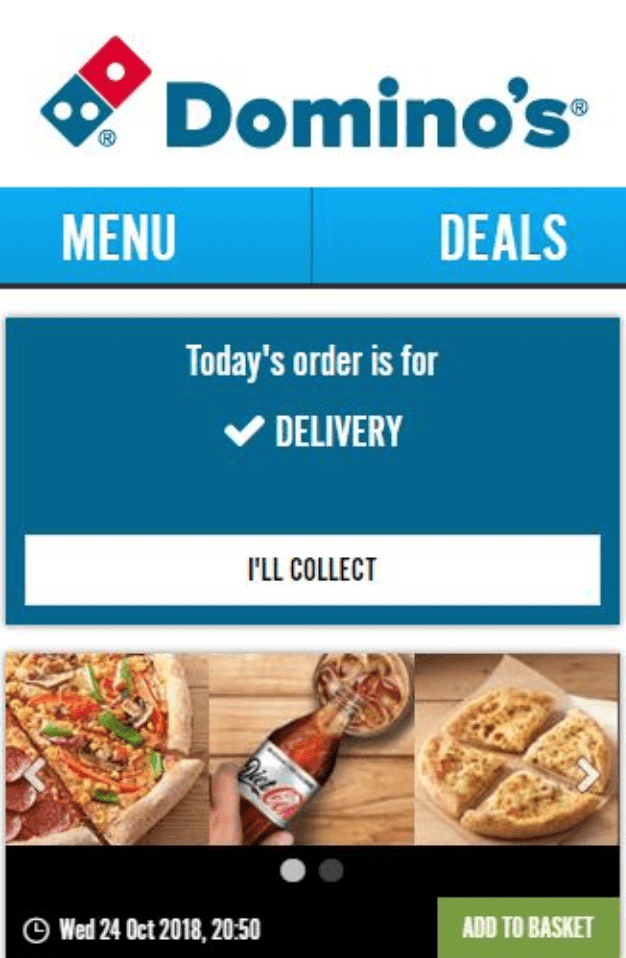 Domino's e-commerce personalization