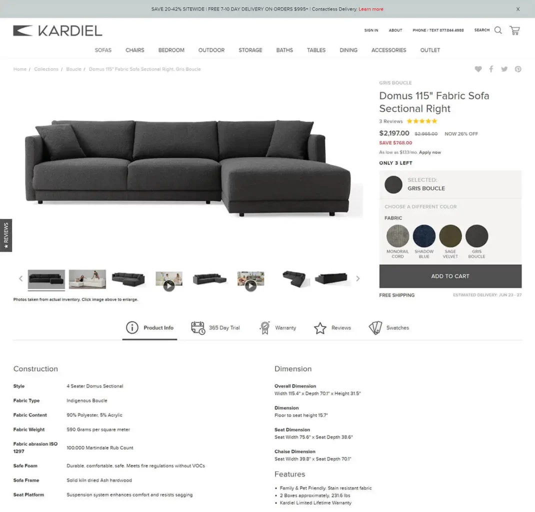 Product Detail Page