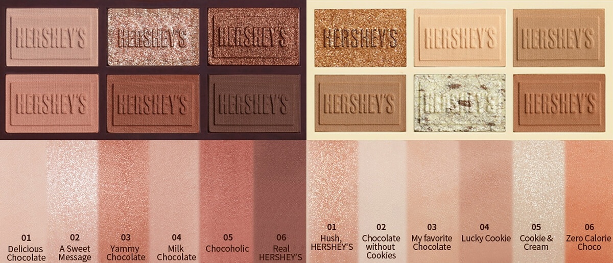 Beauty brand partnerships - Heyshey's makeup palette
