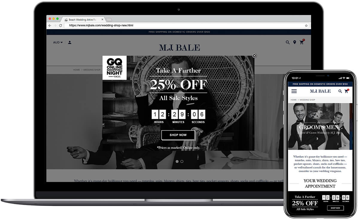 Holiday eCommerce CRO tactics - Countdown timers