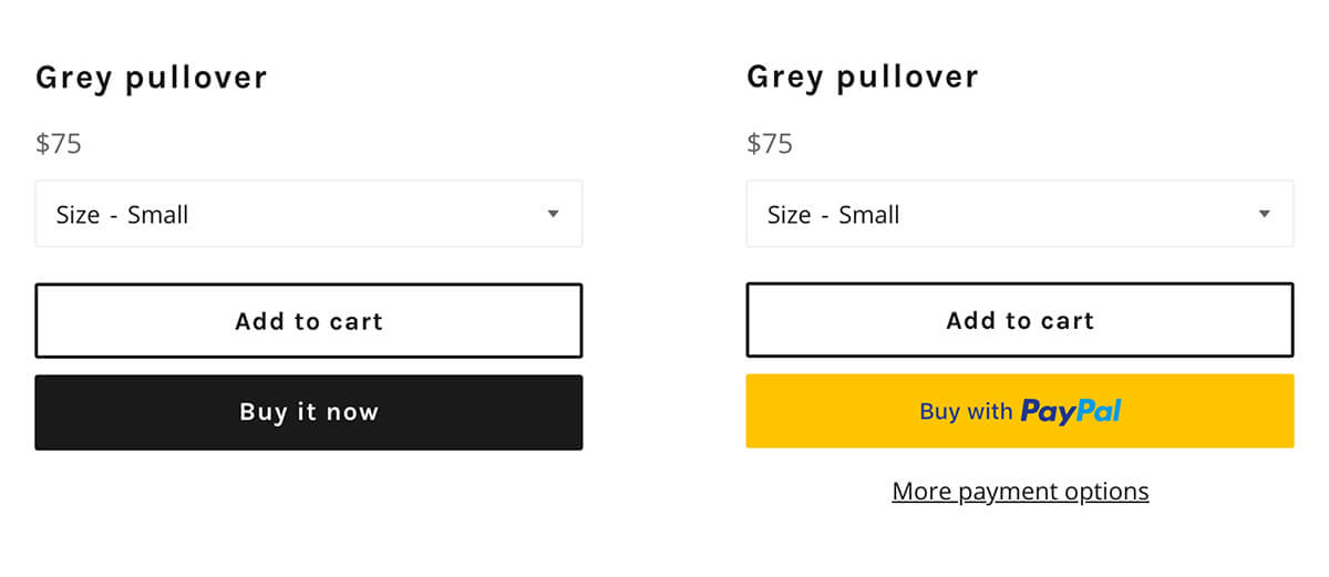 Dynamic checkout buttons by Shopify