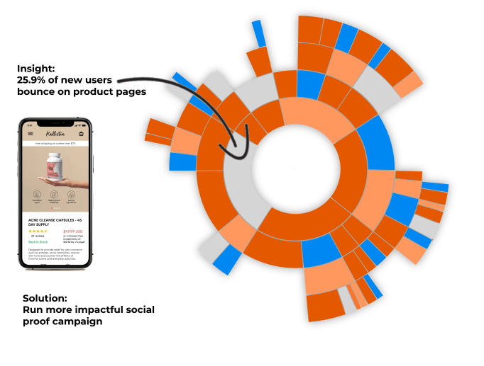 Example of Sunburst analysis